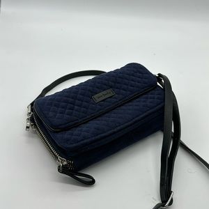 Vera Bradley blue velvet crossbody